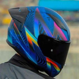 Resim Ls2 Rapid 2 Optik Race Full Face Motosiklet Kaskı Yarış Spoiler + Siyah Vizörlü 