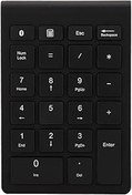 Resim Akozon BT304 22 Tuşlu Sayısal Kablosuz Mini Klavye, 5.0 Uyumlu -, Ve OS Sistemleri Için Şık Ve Ergonomik Tasarım (BLACK) 