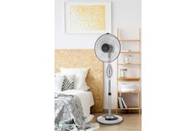 Resim Goldmaster Gm-7922 50W Kutup Ayaklı Kumandalı Vantilatör Beyaz Renk ile Yüksek Performans 