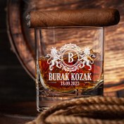 Resim Sevgiliye Hediye Premium Tasarımlı İsimli Viski Bardağı 