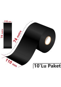 Resim 110x74 Metre Wax Ribon 10'lu Paket 