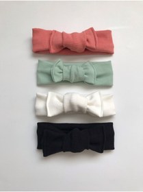 Resim Nis butik 4'lü Bandana Bebek Hediyelik Set, Hediyelik Bandana Seti, Bebek Bandana Set 