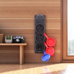 Resim 2 Trifaze 1 Monofaze 3'lü Çoğaltıcı Grup Priz Kablosuz ve Kombinli Kapaklı Klemensli Kauçuklu 