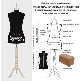 Resim Videolu Ürün-36 Beden Iğne Batabilen Terzi Mankeni Prova Mankeni 527200845 