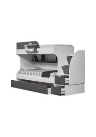 Resim Setay Mobilya 90x200 Aura 3'lü Yavrulu Ranza - Antrasit 