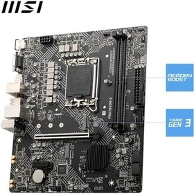 Resim MSI PRO H610M-G Intel H610 Soket 1700 DDR5 5600MHz mATX Gaming (Oyuncu) Anakart 