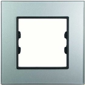 Resim Asfir Schneider Asfora Serisi Pleksiglas Parlak Gümüş Tekli Çerçeve Apg401-71 Modeli 