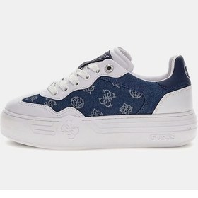 Resim Guess Swole 4g Ve Peony Logolu Kadın Sneaker Ayakkabı Flpsw2den12 Mavi 