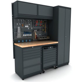 Resim İdeal Ekipman 1.8 Metre Modüler Çalışma Tezgahı İE.36.18.06 
