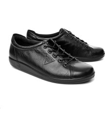 Resim Ecco Siyah Kadın Oxford / Ayakkabı 20650356723 Ecco Soft 2.0 Black Wıth Black Sole 