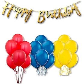 Resim Super Mario Doğum Günü Süsleri Seti +Süper Mario Parti Malzemeler 