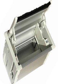 Resim Genel Markalar Boş 5 Modül Masa Mobilya Üstü Priz Kutusu Aluminyum Kapaklı Ev Ofis Mağaza 