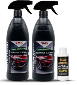 Resim SMX Seramik Katkılı Hızlı Ve Pratik Cila 2 Adet - 3'ü 1 Arada (CİLA-BOYA KORUMA-HARE GİDERİCİ) 