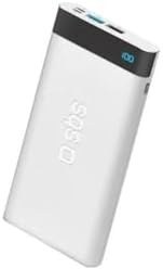 Resim SBS 10.000mAh LED 1A+21A MUSB+TYPE-C Pocket Taşınabilir Şarj CihazıBeyaz 