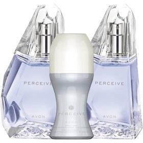 Resim Avon Perceive Kadın Parfüm EDP 2 x 50 ML + Roll On 