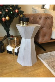 Resim Dipole Furniture Beyaz Doğal Ahşap Ceviz Kaplama Darbuka 