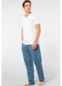 Resim Cacharel Erkek 2192/beyaz Kısa Kollu Modal Pijama Takımı 001 