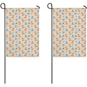 Resim Geyik 2'li Çift Taraflı 12x18inch Bahçe Bayrağı, Dış Mekan-a2 12+ 