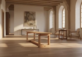 Resim Ginza Bank - Meşe / 180x40x45 