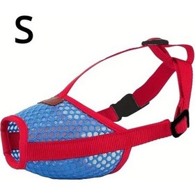 Resim Fochsia Küçük Orta Boy Köpekler İçin Yumuşak Nefes Alabilir Ağızlık Kırmızı 