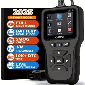 Resim OBD2 Tarayıcı Teşhis Aracı, Motor Kodu Okuyucu OBD2 Tarayıcı Reset, Mod 6, Mod 8 ve I/M Hazır, Otomatik Motor Işığı Araba Teşhis Tarama Aracı Tüm OBDII Arabalar İçin 1996'dan Beri 