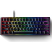 Resim Razer Huntsman Mini Us Layout Rgb %60 Tkl Purple Switch Kablolu Mekanik Oyuncu Klavyesi 