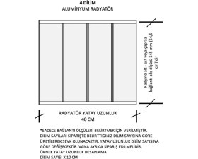 Resim EuroStar Alüminyum Panel Radyatör Ekol 600X400 Ral 7016 Antrasit Gri 