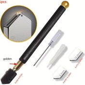 Resim 5 adet/SET Elmas Cam Kesme Makinesi Profesyonel Cam Şişe Karo Ayna Kesme Aleti Yağ Beslemeli Elmas Kesme Makinesi 2-20Mm Kalınlığında Cam İçin 