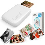 Resim Liene Akıllı Telefonlar Için Mini Fotoğraf Yazıcısı - 50 Yaprak Çinko Fotoğraf Kağıdı 