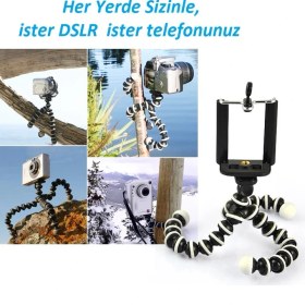Resim Wildlebend Cep Telefonlari & Digital Camera Uyumlu 25cm Ahtapot Tripod 2in1 