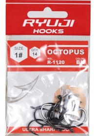Resim Ryuji R-1120 Octopus Black Nickel İğne 2-0 2-0 