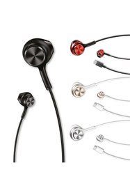 Resim Linktech H75 Type-c Stereo Kulak Içi Kablolu Kulaklık 