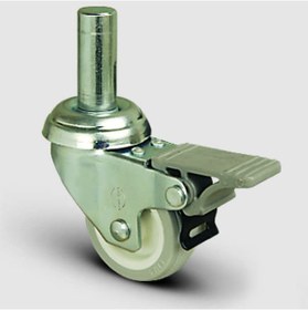 Resim Ep03Zkc50F Oynak Pimli Pvc Frenli Tekerlek Çap:50 Hafif Sanayi 