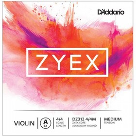 Resim D'Addario DZ312 4/4M Zyex A Keman Teli (La) 