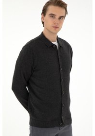 Resim U.s. Polo Assn. Erkek Antrasit Melanj Hırka Triko 50297074-vr081 Antrasit Melanj 