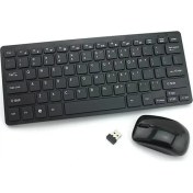 Resim Sw Future Ultra İnce Multimedya 2,4G Mini Kablosuz Klavye ve Mouse Seti (Yurt Dışından) 