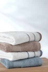 Resim Harmony 4'lü El / Yüz Havlu Seti - Mavi / Vizon Mavi 