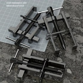 Resim Rulman Bakımı İçin Otomatik Mekanik El Aletleri Ayırma Kaldırma Cihazı İki Pençeli Çekici 5.08 cm Siyah 