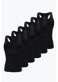 Resim Malabadi Erkek Siyah 6 Lı Paket %100 Pamuk Ribana Sporcu Atleti 6m039-e Siyah 