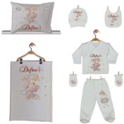 Resim Pia Baby Gl 1913-06 Isme Özel Yastık Battaniye Zıbın Set 