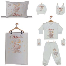 Resim Pia Baby Gl 1913-06 Isme Özel Yastık Battaniye Zıbın Set 