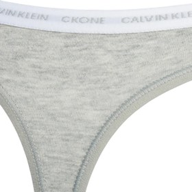 Resim Calvin Klein THONG 2PK Kadın Gri Tanga Set 