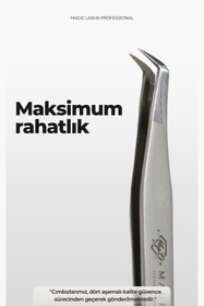 Resim Magic Lash Amazon Mini L Mega Volume Ipek Kirpik Cımbızı 