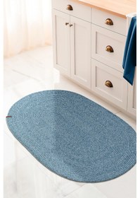 Resim Cesta El Yapımı Örgü Turkuaz Kilim 80x120 4005 Turkuaz 