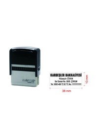 Resim İşyeri Kaşesi - Firma Kaşesi Mavi N11.9109 
