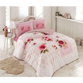 Resim Karen Çift Kişilik Nevresim Takımı Pembe Renkli 