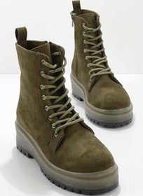 Resim Bambi Haki Süet Kadin Bot & Bootie K02669744002 