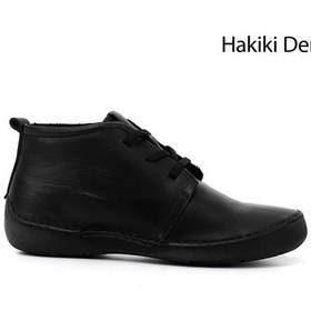 Resim Gönderi(R) Gönderi R Siyah Bağcıklı Hakiki Deri Comfort Bot Siyah 