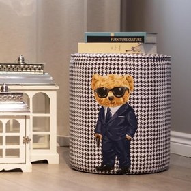 Resim Teddy Puf (Kumaşı Süettir. Uluslararası Solmama Sertifikasına Sahiptir.) 