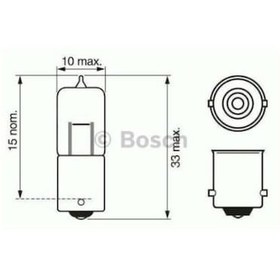 Resim Bmw İçin H10 İç Aydınlatma Ampul 12v 10w 63311375003 Bosch Pure Lıght 433b Ba9s 8 Adet 